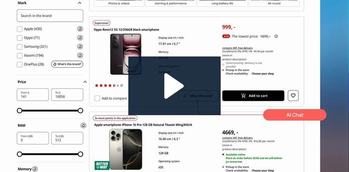 Demonstration von Zoovu AI
